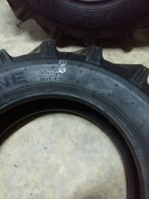 ยางรถไถใหม่ขอบ 6.00-14