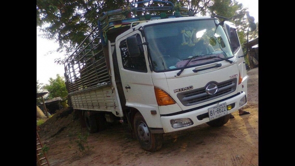 ขาย6ล้อHINO FC9J เมก้า500แท้ ปี52 ยูโร3กระบะยาว5.50เมตรพร้อมคอกแป็ป