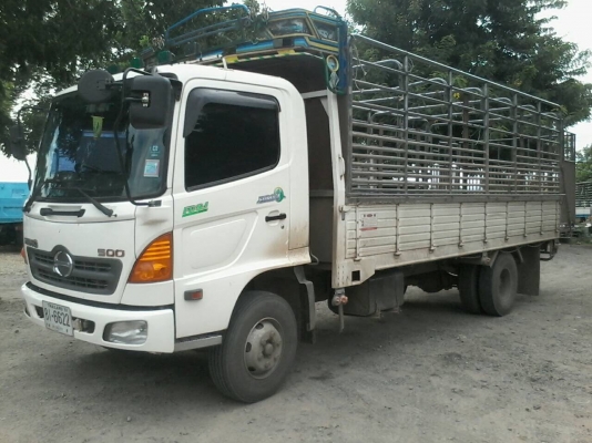 ขาย6ล้อHINO FC9J เมก้า500แท้ ปี52 ยูโร3กระบะยาว5.50เมตรพร้อมคอกแป็ป