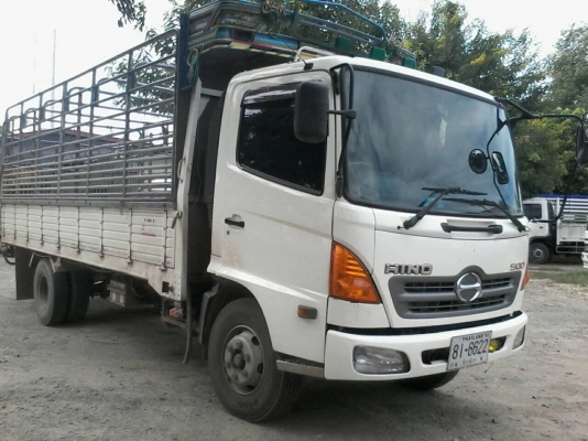 ขาย6ล้อHINO FC9J เมก้า500แท้ ปี52 ยูโร3กระบะยาว5.50เมตรพร้อมคอกแป็ป