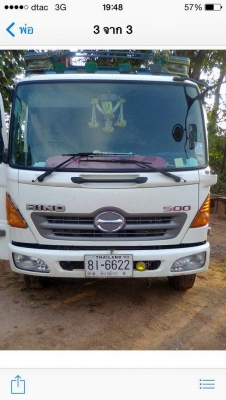 ขาย6ล้อHINO FC9J เมก้า500แท้ ปี52 ยูโร3กระบะยาว5.50เมตรพร้อมคอกแป็ป