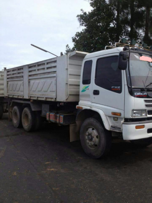 ขายรถบรรทุก 10 ล้อดัมพ์ ISUZU DECA 270 แรงม้าปี 2543 มีระบบลากพ่วง ราคา 1500000