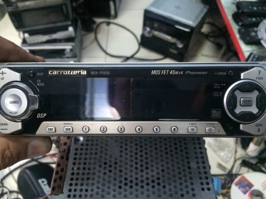 Pioneer MEH-P9900 รุ่นใหญ่ ซิ้งดำ MD AUX EQ13ฺBand โปรเซอเซอร์ กราฟฟิกหน้าจอ สไลด์ไฟฟ้่า ปรีเอ้า2ชุด มีสายแปลงAUX ผลิดญี่ปุ่น มือ2 ญี่ปุ่น