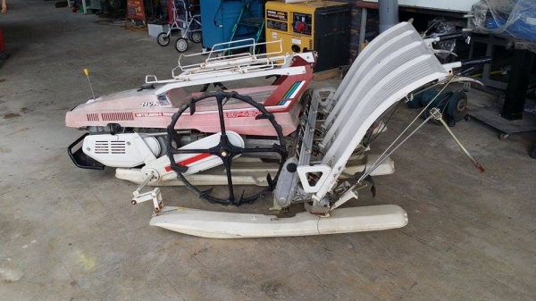 รถดำนาเดินตาม  MITSUBISHI  รุ่น MP460 (1)  เก่าญี่ปุ่น  ดำนา 4 แถว  ขนาดกระทัดรัด สภาพสวย  เครื่องยนต์ติดง่าย