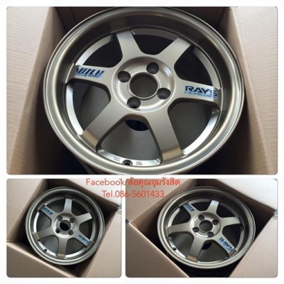 ล้อใหม่15 TE37 กว้าง8 ออฟ28 สีเทียบแท้. ลายสุดฮิต By Auto option ล้อเปล่าราคาเบาๆ 10,900 ฿