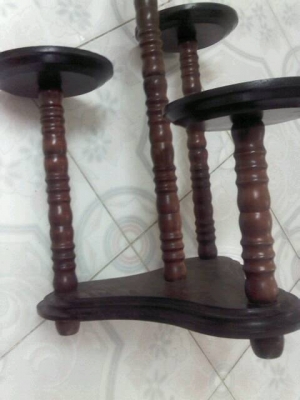 ชั้นวางของไม้คลาสสิคงานนอก