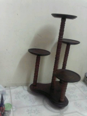 ชั้นวางของไม้คลาสสิคงานนอก