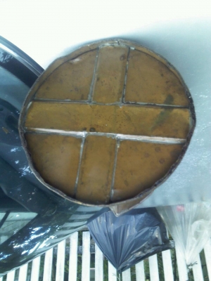 ที่ตวงน้ำมันทองเหลืองงานเก่าหนัก 2 กิโล