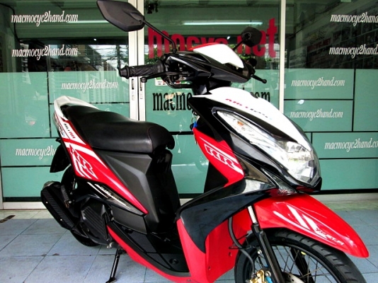 MIO 125 i สีดำแดง ลาย RR ล้อขอบดำ สวยเท่จากศูนย์ รถเดือน เมษายน ปี 57 ไมล์ 8 พันโล ฟรีโอน แถม 4 รายการ  28900