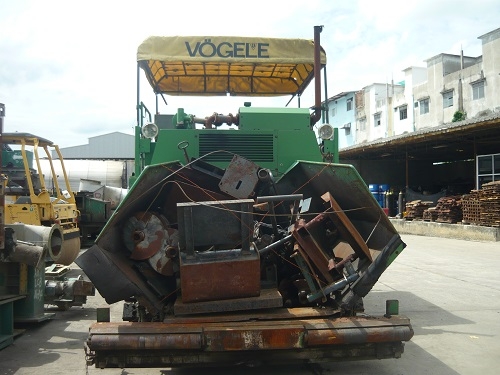 รถปูยาง Vogele S1600 รถนอกนำเข้าจากญี่ปุ่น ปูได้ 7 เมตร ระบบเตาต่อ ราคาย่อมเยาว์ สภาพพร้อมใช้งาน