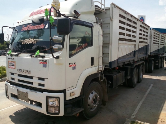 สิบล้อพ่วง อีซูซุ FVZ300ปี54แม่ดั้ม+ลูกปี55ดั้ม3คานยัดลงเลีมแล้ว สภาพดีสวยพร้อมวิ่งงาน เล่มทะเบียนพร้อมโอน