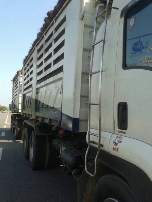 สิบล้อพ่วง อีซูซุ FVZ300ปี54แม่ดั้ม+ลูกปี55ดั้ม3คานยัดลงเลีมแล้ว สภาพดีสวยพร้อมวิ่งงาน เล่มทะเบียนพร้อมโอน