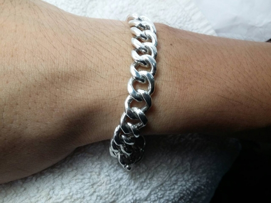 สร้อยข้อมือเลสเงิน เงินแท้ 92.5