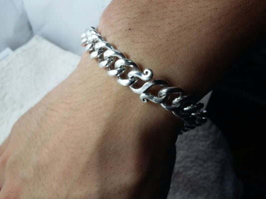 สร้อยข้อมือเลสเงิน เงินแท้ 92.5