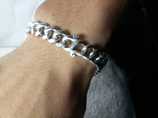 สร้อยข้อมือเลสเงิน เงินแท้ 92.5