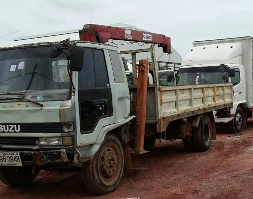 หกล้อ อีซูซุ ร็อค 195 เครน 2.5 ตัน UNiC ช่วงยาว6.20ม พร้อมใช้ ทะเบียนพร้อมโอน