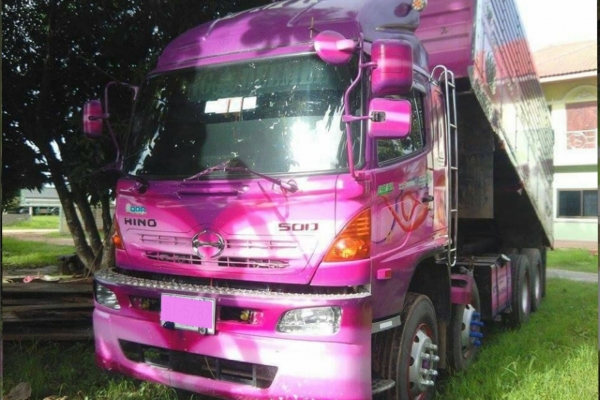 ขาย HINO 344 พ่วงแม่ลูก กระบะเนียมดั๊ม คอกเกษตร รถปี 55