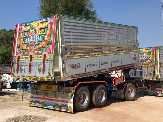ขาย HINO 344 พ่วงแม่ลูก กระบะเนียมคอกเกษตรดั๊ม อู่ ส สมบัติ รถปี 57