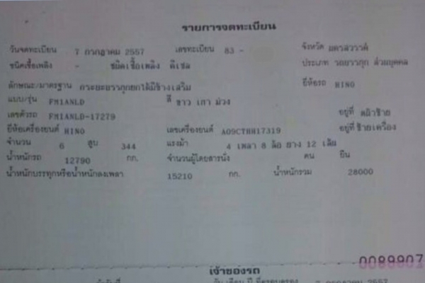 ขาย HINO 344 พ่วงแม่ลูก กระบะเนียมคอกเกษตรดั๊ม อู่ ส สมบัติ รถปี 57