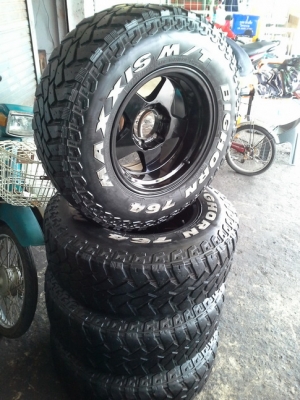 ล้อ-25 + Maxxis MT 245/75/16 ปี10 สวยๆ 1ชุด