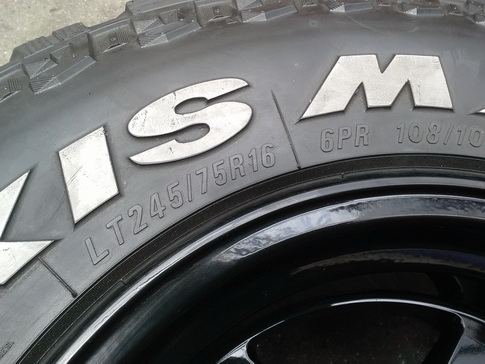 ล้อ-25 + Maxxis MT 245/75/16 ปี10 สวยๆ 1ชุด