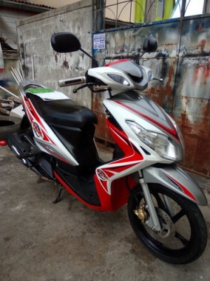 Yamaha Mio125 (ล้อแม็กซ์แท้) สีขาว-แดง รถปี55 สวยๆพร้อมเล่มครับ Yamaha Mio125 (ล้อแม็กซ์แท้) สีขาว-แดง รถปี55 สวยๆพร้อมเล่มครับ