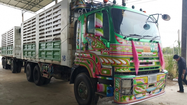 ขายรถพ่วง24 ล้อ แม่-ลูก กระบะเหล็กคอกเกษตรดั้ม อู่.ซี ที ทรัค ISUZU 360 ปี.52 รถสวย ราคาย้อมๆแค่.2450000 สนใจรีบจองด่วน