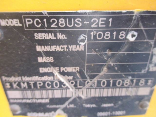 รถแบคโฮ KOMATSU PC128US-2E1 ระบบไฟฟ้าเต็ม สภาพสวยพร้อมใช้ นำเข้าจากญี่ปุ่น