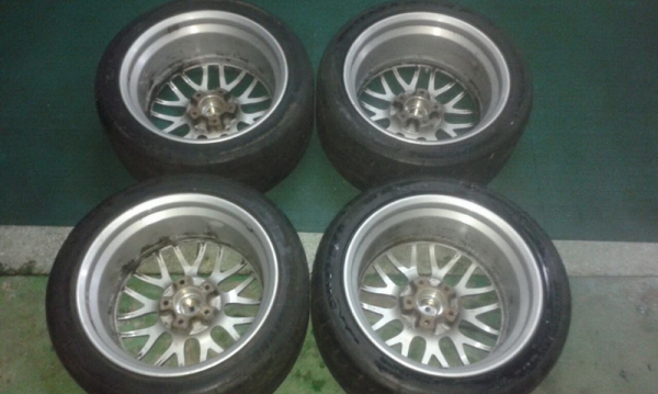 ขายล้อซิ่งญี่ปุ่นBBSแท้รุ่นRS737ล้อ3ชิ้นหมุดรอบเนื้อFROGED