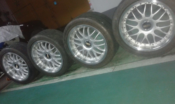 ขายล้อซิ่งญี่ปุ่นBBSแท้รุ่นRS737ล้อ3ชิ้นหมุดรอบเนื้อFROGED