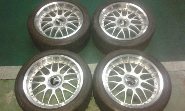 ขายล้อซิ่งญี่ปุ่นBBSแท้รุ่นRS737ล้อ3ชิ้นหมุดรอบเนื้อFROGED