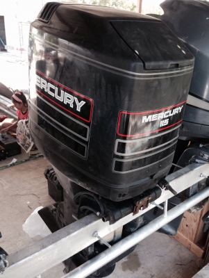 ขายเครื่องเรือ Mercury115แรง เคยใช้แต่น้ำจืด สภาพกิ๊บ..!!