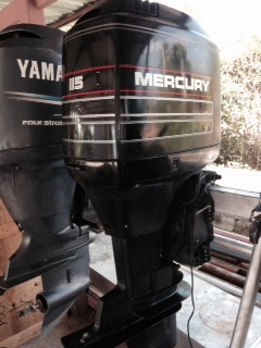 ขายเครื่องเรือ Mercury115 จากญี่ปุ่น เคยใช้แต่น้ำจืด สภาพกิ๊ปครับ