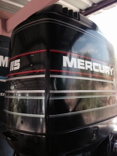 ขายเครื่องเรือ Mercury115 จากญี่ปุ่น เคยใช้แต่น้ำจืด สภาพกิ๊ปครับ