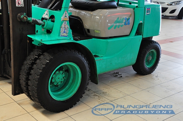 ขายรถโฟล์คลิฟท์มือสอง MITSUBISHI รุ่น FG28 ราคา 395,000 บาท นำเข้าจากประเทศญี่ปุ่น 100\% ไม่เคยใช้งานในประเทศไทย