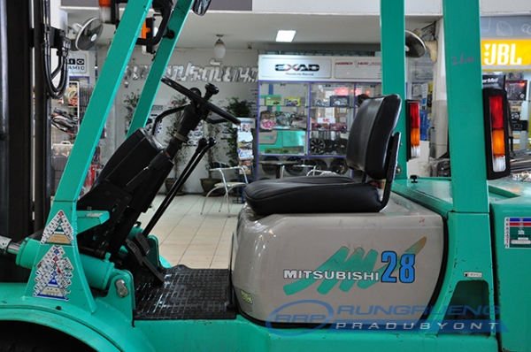 ขายรถโฟล์คลิฟท์มือสอง MITSUBISHI รุ่น FG28 ราคา 395,000 บาท นำเข้าจากประเทศญี่ปุ่น 100\% ไม่เคยใช้งานในประเทศไทย