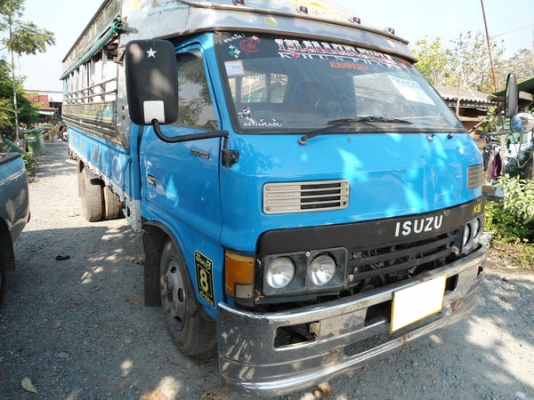 ขายรถสองแถว 6ล้อกลาง ยี่ห้อ Isuzu, ปี2535, สีฟ้า