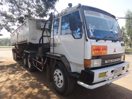 ขายด่วน รถสิบล้อหัวลาก  พร้อมหางดั้มพ์  MITSU   TURBO  พร้อมใช้งาน