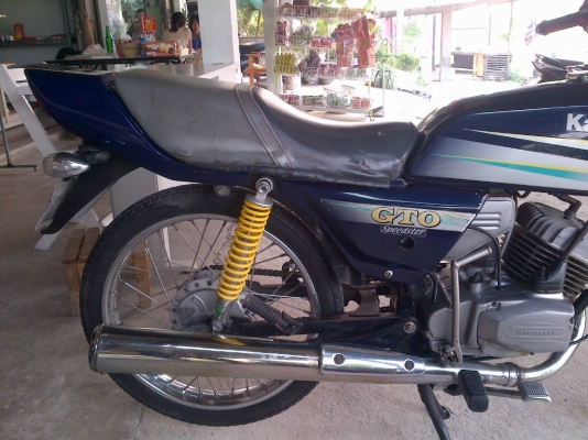 ขาย!GTOคาวาซากิ125cc ปี48 รถเครื่องแน่นๆ พร้อมใช้ ทะเบียน+เอกสารโอน ภาษีไม่หมด 088-2197709