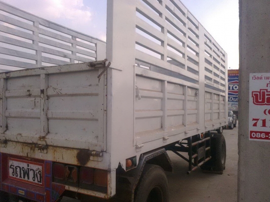 ขายลูกพ่วง 2 เพลา กระบะเหล็กคอกเกษตรไม่ดั้ม ยาว.6.30 เมตร สวย ยางพร้อมใช้ สนใจโทร