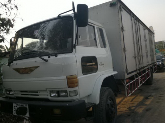 ขายรถ 6 ล้อ ตู้แห้ง 6 ปาน มีลิปไฮโรลิคหลัง กระบะยาว 8 เมตร NISSAN CB80L 165 แรง