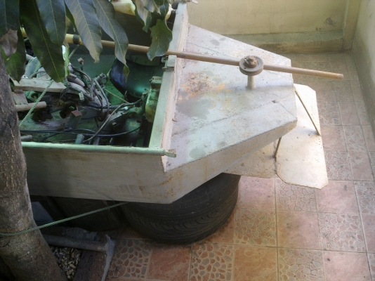 ขายเรือประดิษฐ์ใช้เครื่องมอ'ไซด์ KR150 cc