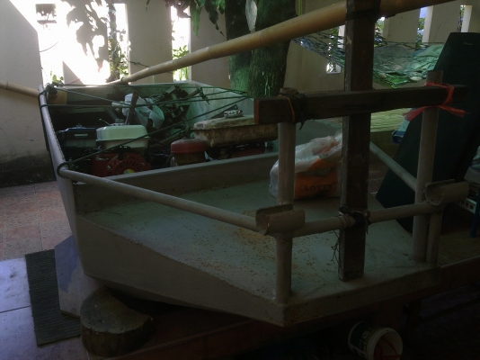 ขายเรือประดิษฐ์ใช้เครื่องมอ'ไซด์ KR150 cc