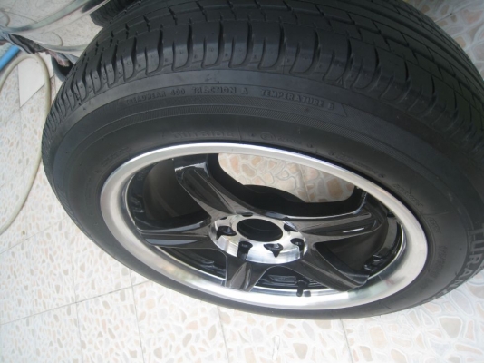 ขายล้อแม็ก Volk racing GTC 15"x6.5" 4 รู 100/114 +ยาง(081-3747940)