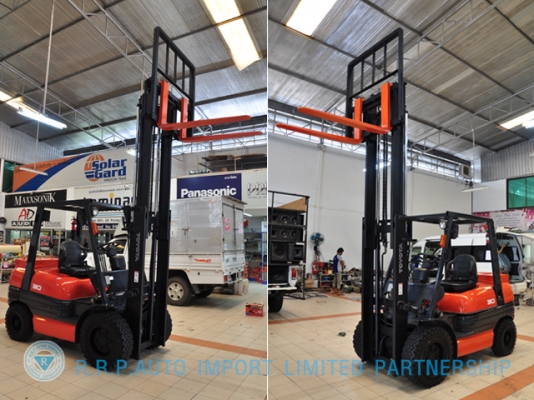 ขายรถโฟล์คลิฟท์มือสอง TOYOTA รุ่น 6FG30 ราคา 299,000 บาท นำเข้าจากประเทศญี่ปุ่น 100\% ไม่เคยใช้งานในไทย