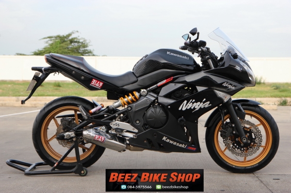 ขาย Kawasaki Ninja 650 ABS  รุ่นปี 2010 แต่งเต็มคัน ทะเบียนพร้อมโอน