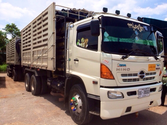 ขายด่วน. รถพ่วงดั้มพ์แม่ลูก. Hino. Mega. 360. ปี 55. สภาพดีมาก