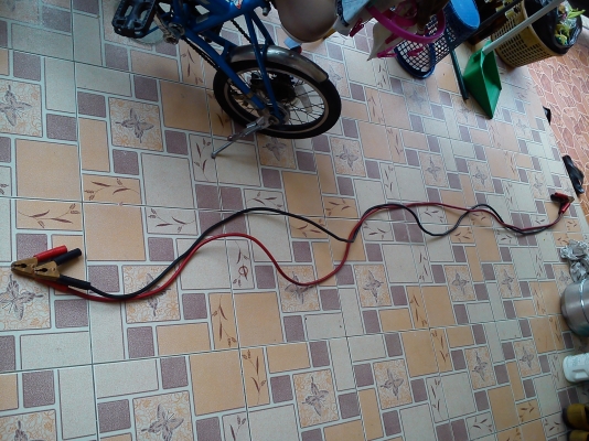 สายพ่วงแบตเตอรี่รถยนต์ มือสองจากญี่ปุ่น ยาว3เมตร