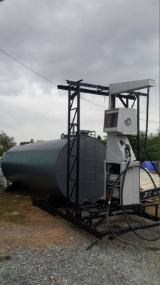 ขายด่วน!แทงค์น้ำมัน 9000ลิตร พร้อมหัวจ่าย 2หัว 200000