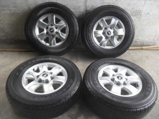 ล้อแม็ก 16นิ้ว 6รู เชฟ พร้อมยาง สวยๆ 4 ล้อ ราคา 6900 บาท